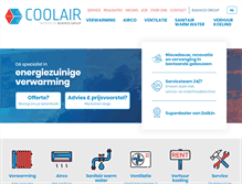 Tablet Screenshot of coolair.be